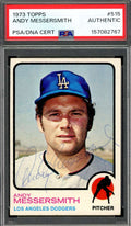Andy Messersmith PSA DNA Vintage Signed 1973 Topps Managers Autograph