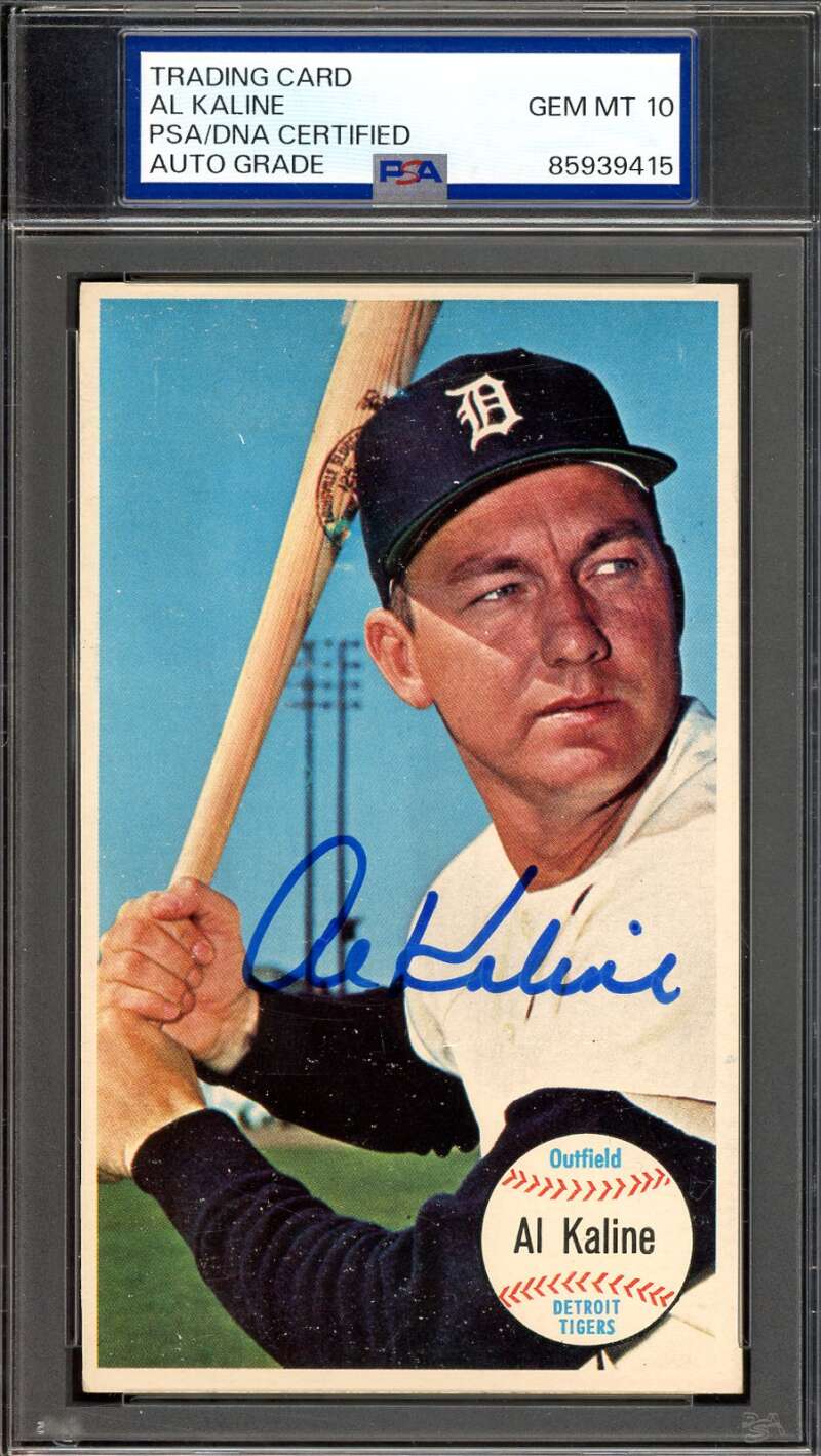 Al Kaline Gem Mint 10 PSA DNA Signed 1964 Topps Giants Autograph