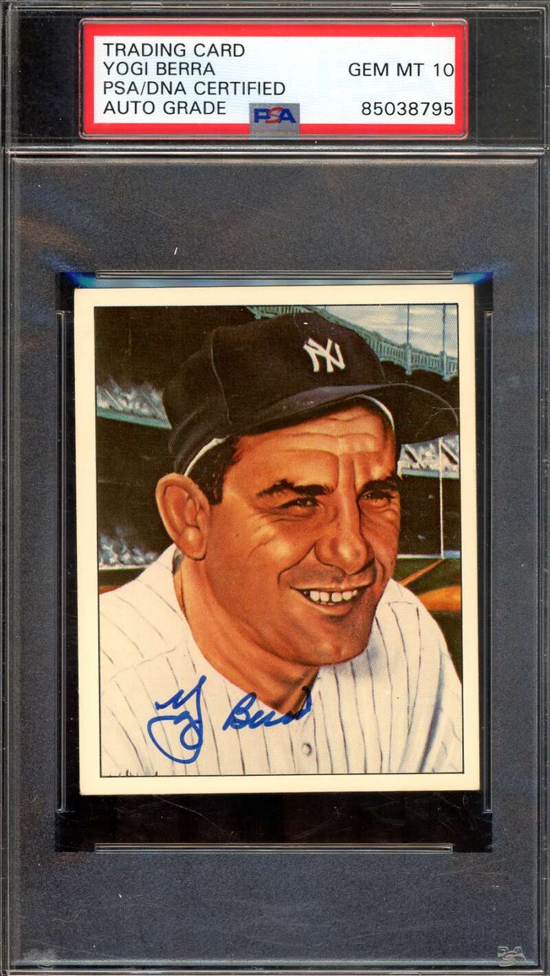Yogi Berra Gem Mint 10 PSA DNA Signed 1983 TCMA Yankees All Star Autograph