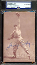 Johnny Pesky Gem Mint 10 PSA DNA Signed 1947-66 Exhibit Rookie Autograph