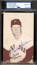 Jackie Jensen Gem Mint 10 PSA DNA Signed 1947-66 Exhibit Rookie Autograph