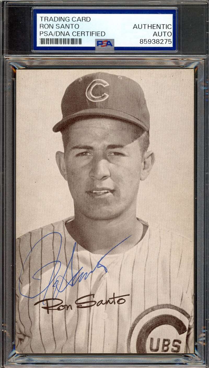 Ron Santo PSA DNA Signed 1947-66 Exhibit Rookie Autograph