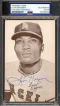 Leon Wagner PSA DNA Signed 1947-66 Exhibit Rookie Autograph