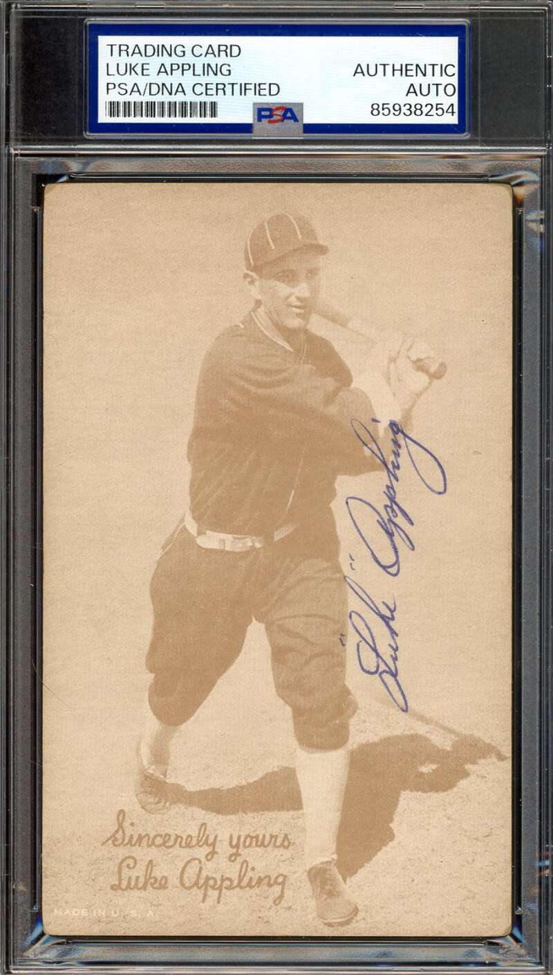 Luke Appling PSA DNA Signed 1947-66 Exhibit Rookie Autograph