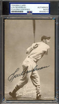 Lou Boudreau PSA DNA Signed 1947-66 Exhibit Rookie Autograph