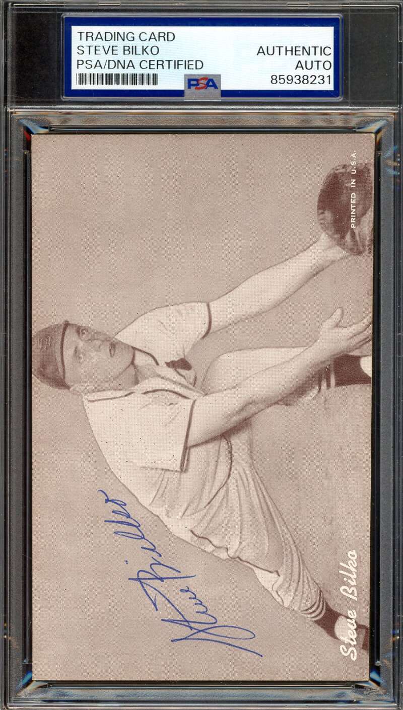 Steve Bilko PSA DNA Signed 1947-66 Exhibit Rookie Autograph