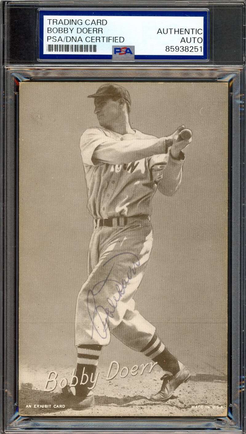 Bobby Doerr PSA DNA Signed 1947-66 Exhibit Autographed