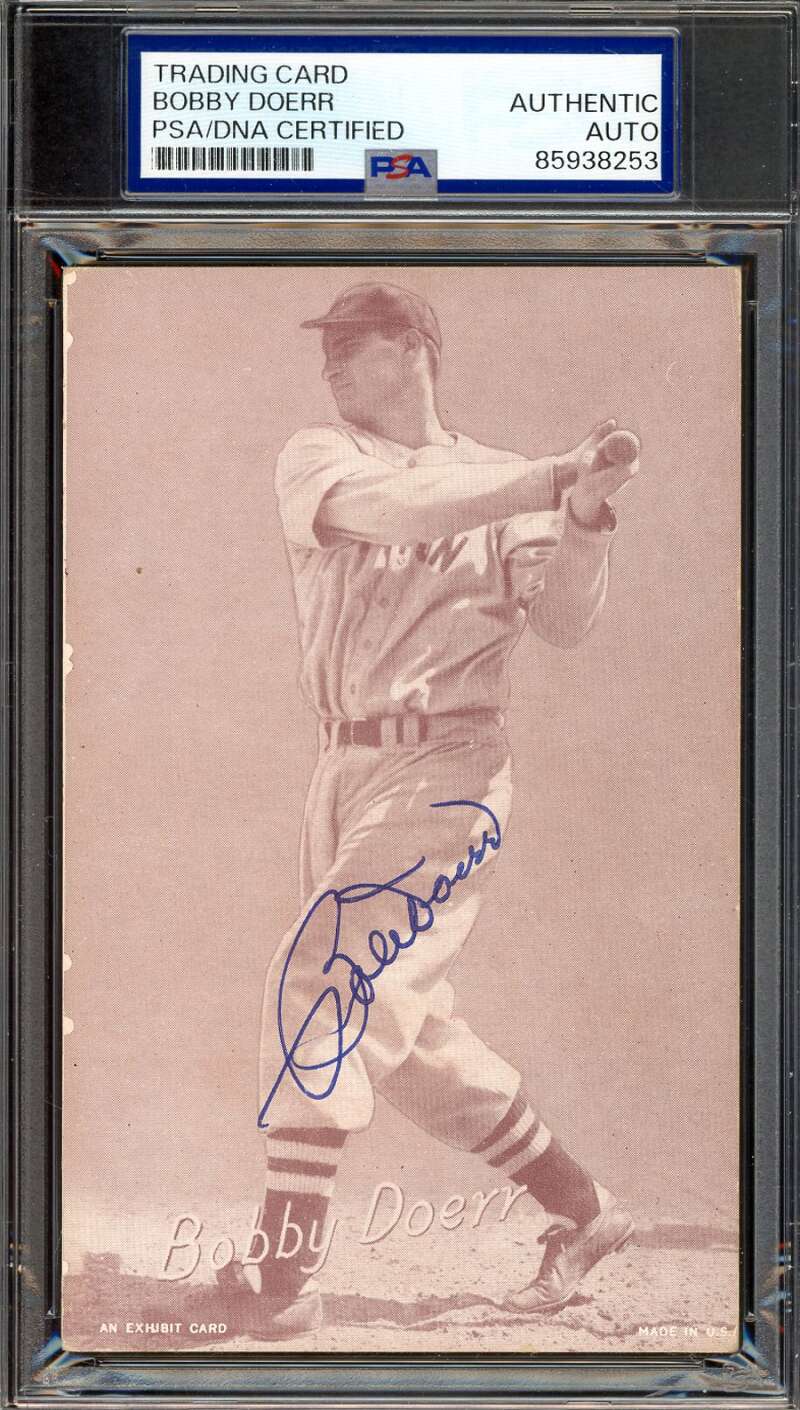 Bobby Doerr PSA DNA Autograph 1947-66 Exhibit Signed
