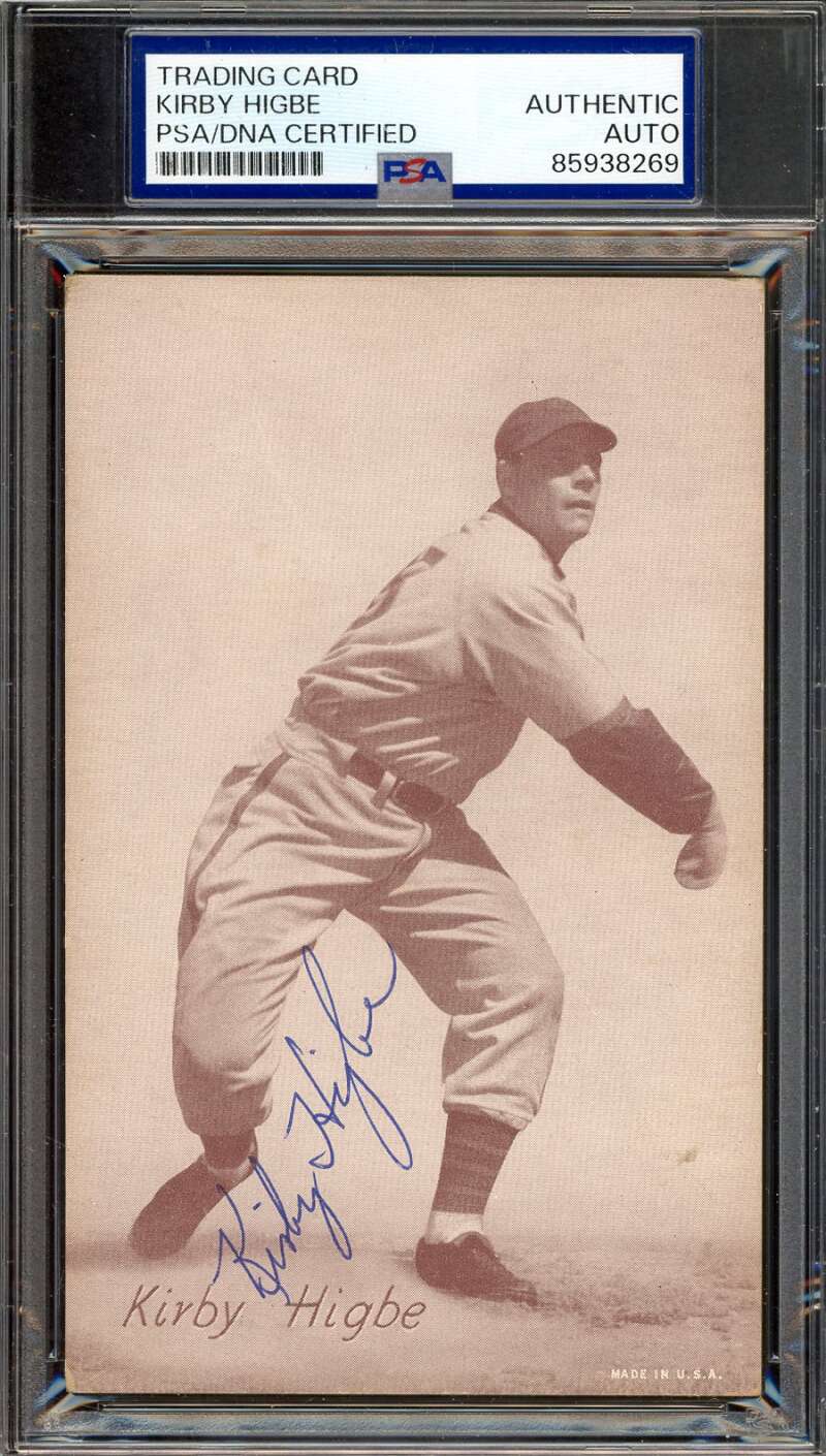 Kirby Higbe PSA DNA Signed 1947-66 Exhibit Autograph
