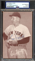 Ed Lopat PSA DNA Signed 1947-66 Exhibit Rookie Autograph