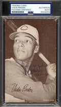 Vada Pinson PSA DNA Signed 1947-66 Exhibit Rookie Autograph