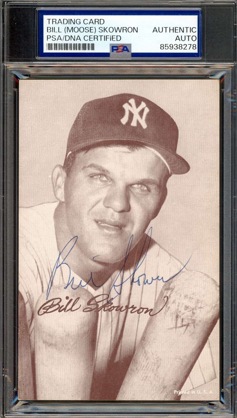Bill Moose Skowron PSA DNA Signed 1947-66 Exhibit Rookie Autograph