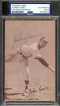 Johnny Sain PSA DNA Signed 1947-66 Exhibit Rookie Autograph