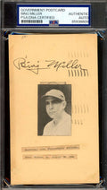 Bing Miller PSA DNA Signed 1934 Government Postcard GPC Autograph