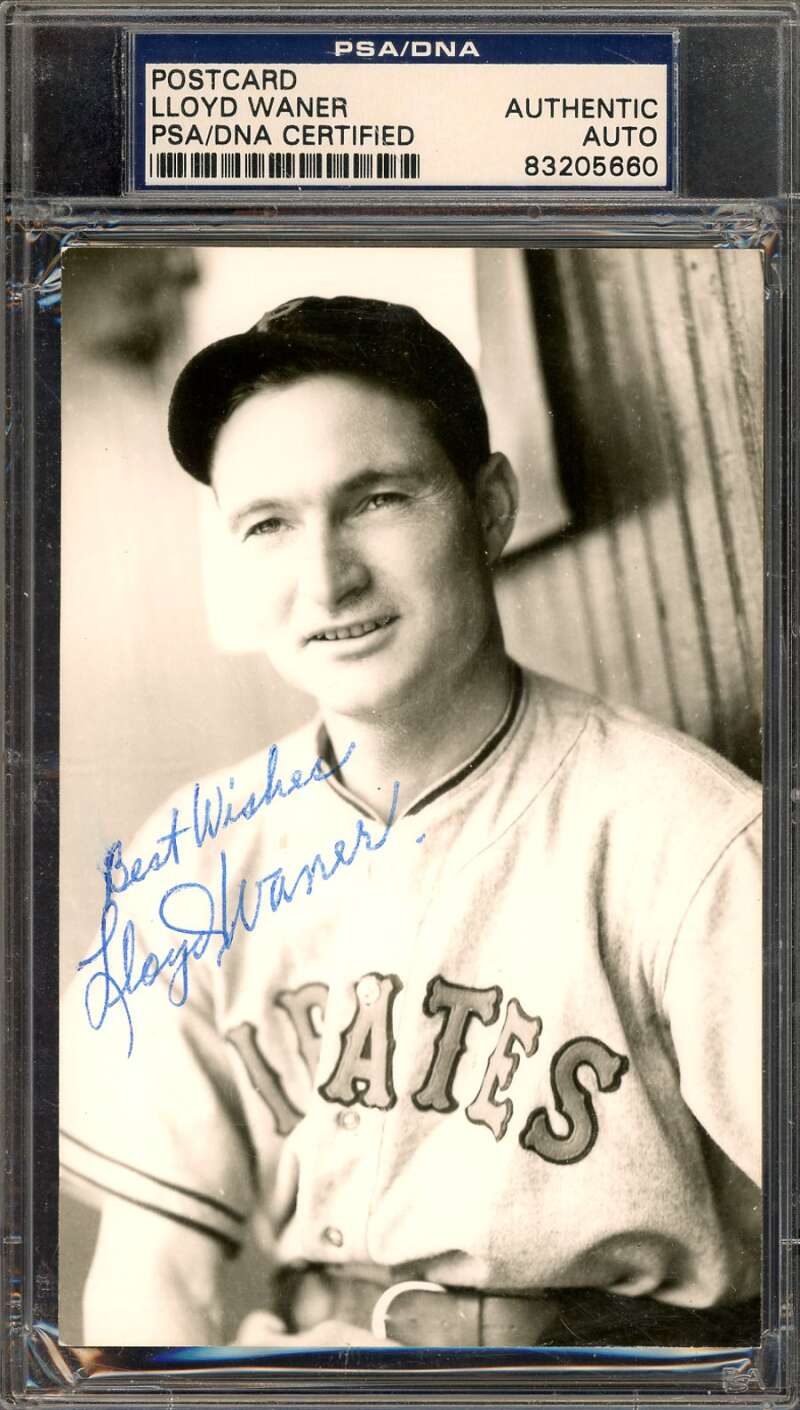 Lloyd Waner PSA DNA Signed Photo Postcard Autograph