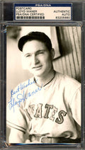 Lloyd Waner PSA DNA Signed Photo Postcard Autograph