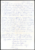Ted Williams PSA DNA Loa Signed 1952 Letter To Mistress Autographed