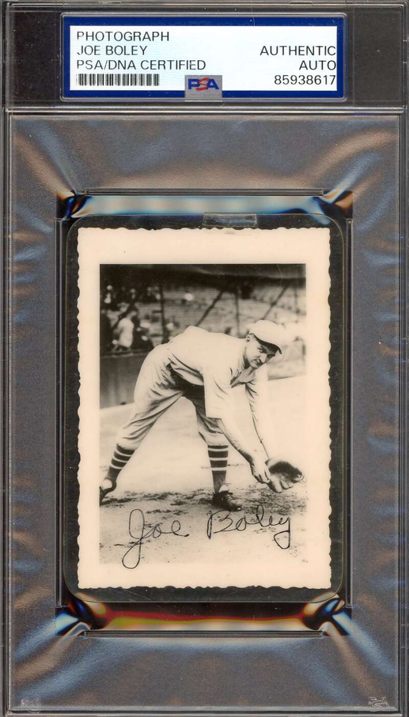 Joe Boley PSA DNA Signed 3x4 Photo Autograph