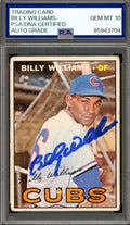 Billy Williams Gem Mint 10 PSA DNA Signed 1967 Topps Autograph