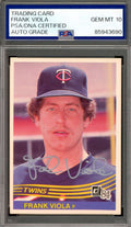 Frank Viola Gem Mint 10 PSA DNA Signed 1984 Donruss Autograph