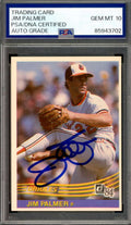 Jim Palmer Gem Mint 10 PSA DNA Signed 1984 Donruss Autograph