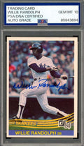 Willie Randolph Gem Mint 10 PSA DNA Signed 1984 Donruss Autograph