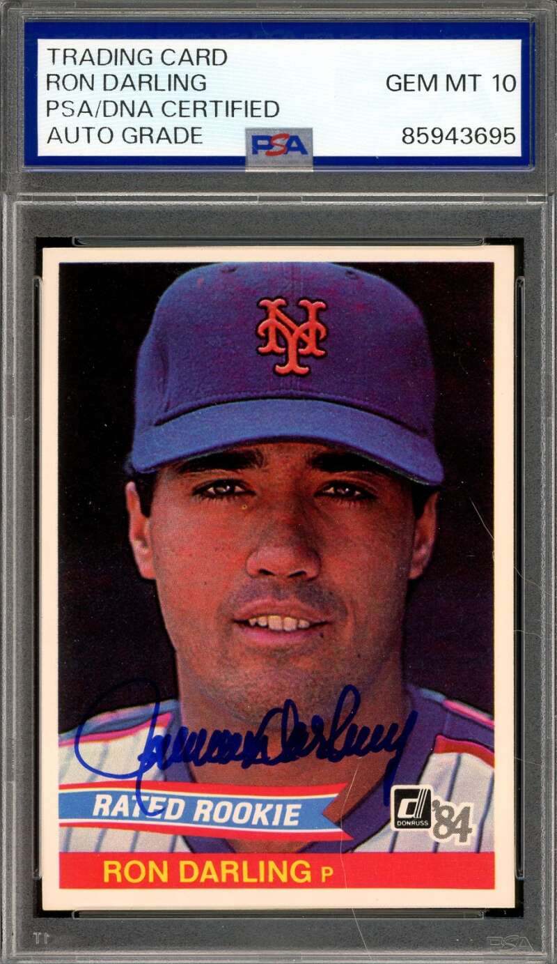 Ron Darling Gem Mint 10 PSA DNA Signed 1984 Donruss Rookie Autograph