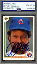 Rick Sutcliffe Gem Mint 10 PSA DNA Signed 1991 Upper Deck Autograph