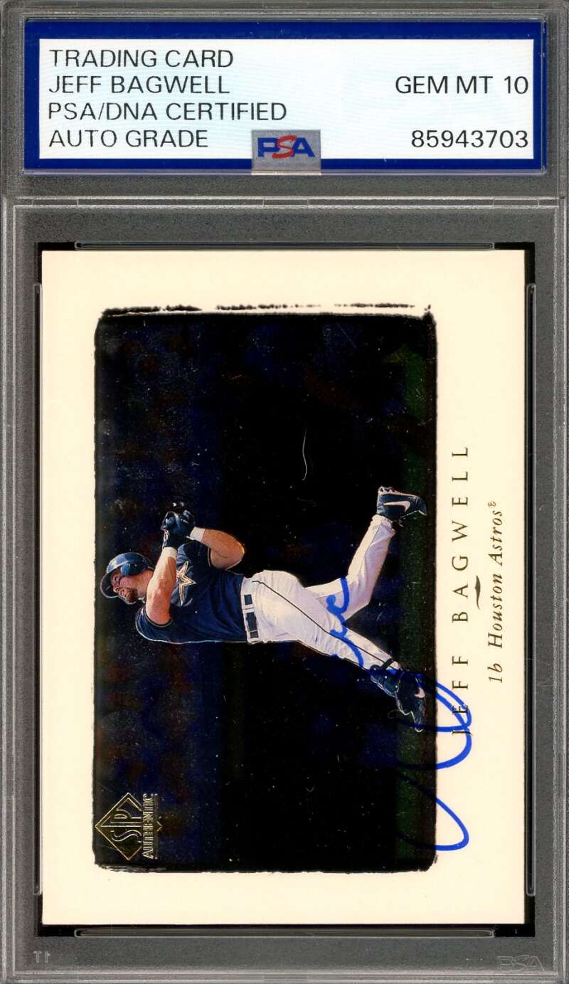 Jeff Bagwell Gem Mint 10 PSA DNA Signed 1998 Upper Deck SP Autograph