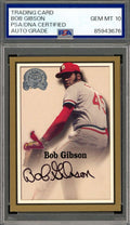 Bob Gibson Gem Mint 10 PSA DNA Signed 2000 Fleer Greats of The Game Autograph