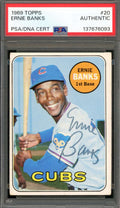 Ernie Banks PSA DNA Signed 1969 Topps Autograph