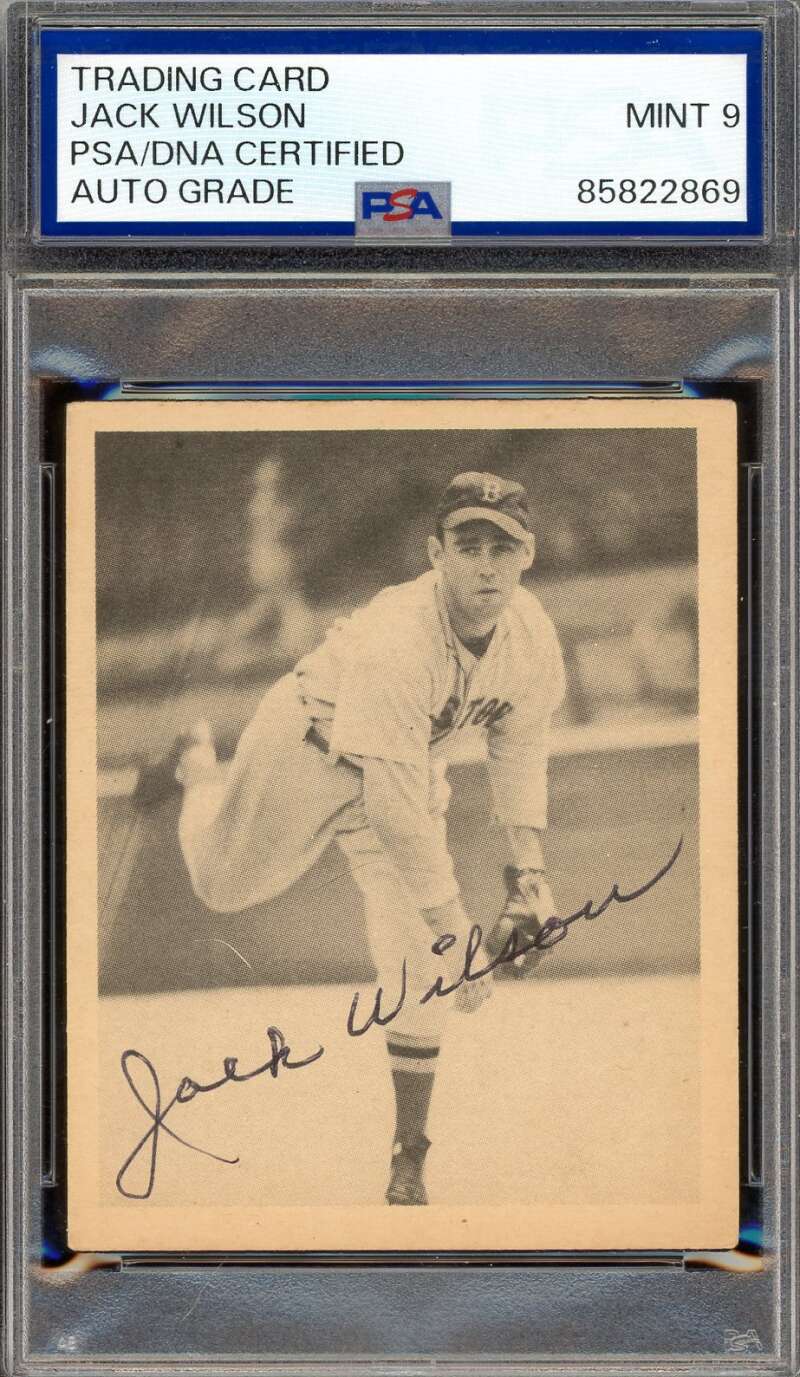 Jack Wilson Mint 9 PSA DNA Signed 1939 Play Ball Autograph