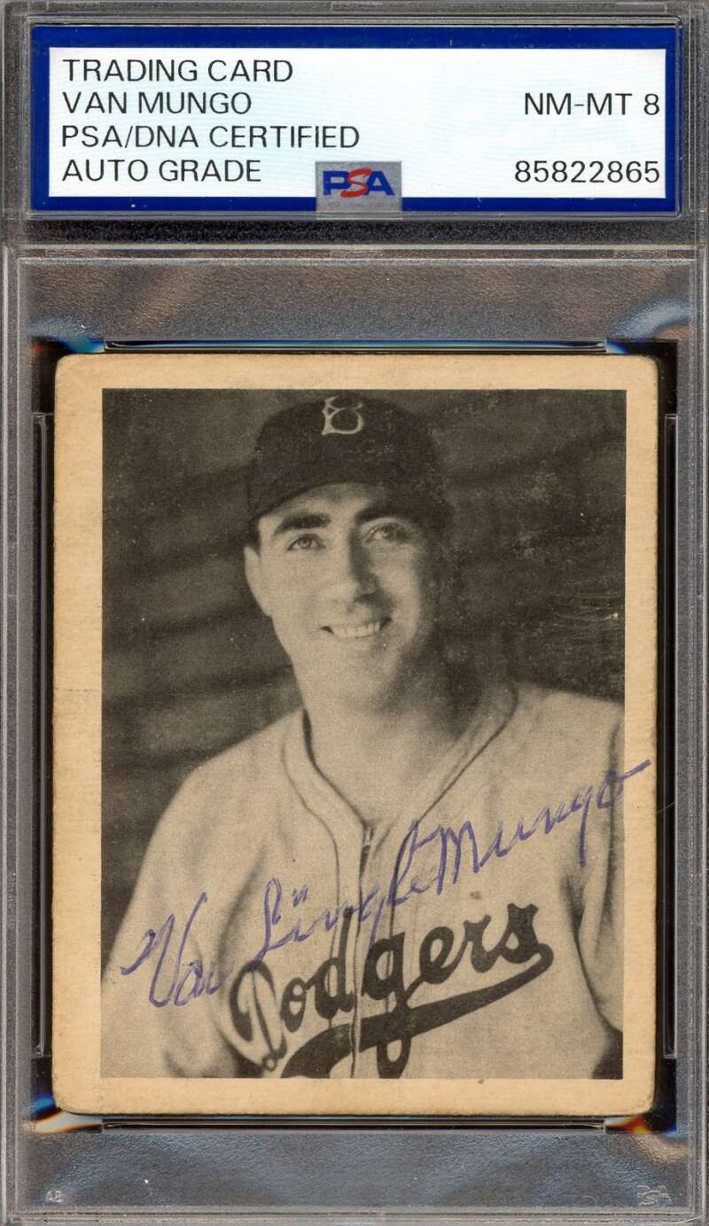 Van Mungo PSA DNA Signed 1939 Play Ball Autograph