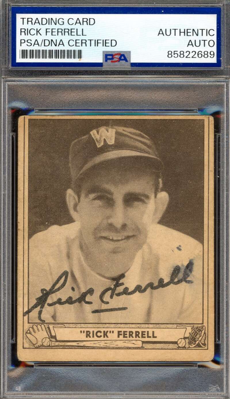 Rick Ferrell PSA DNA Signed 1940 Play Ball Autograph