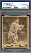 Art Jorgens PSA DNA Signed 1940 Play Ball Autograph