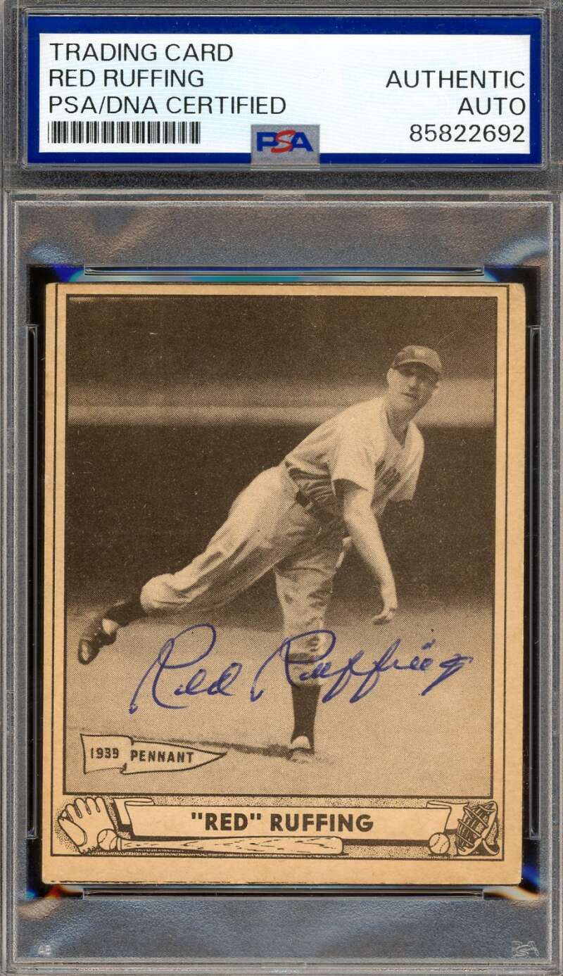 Red Ruffing PSA DNA Signed 1940 Play Ball Autograph