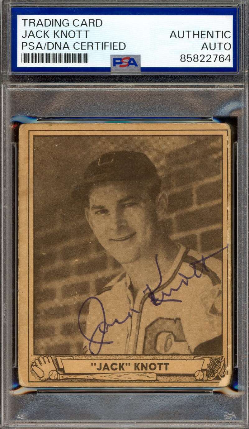 Jack Knott PSA DNA Signed 1940 Play Ball Autograph