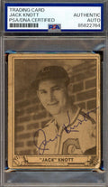Jack Knott PSA DNA Signed 1940 Play Ball Autograph