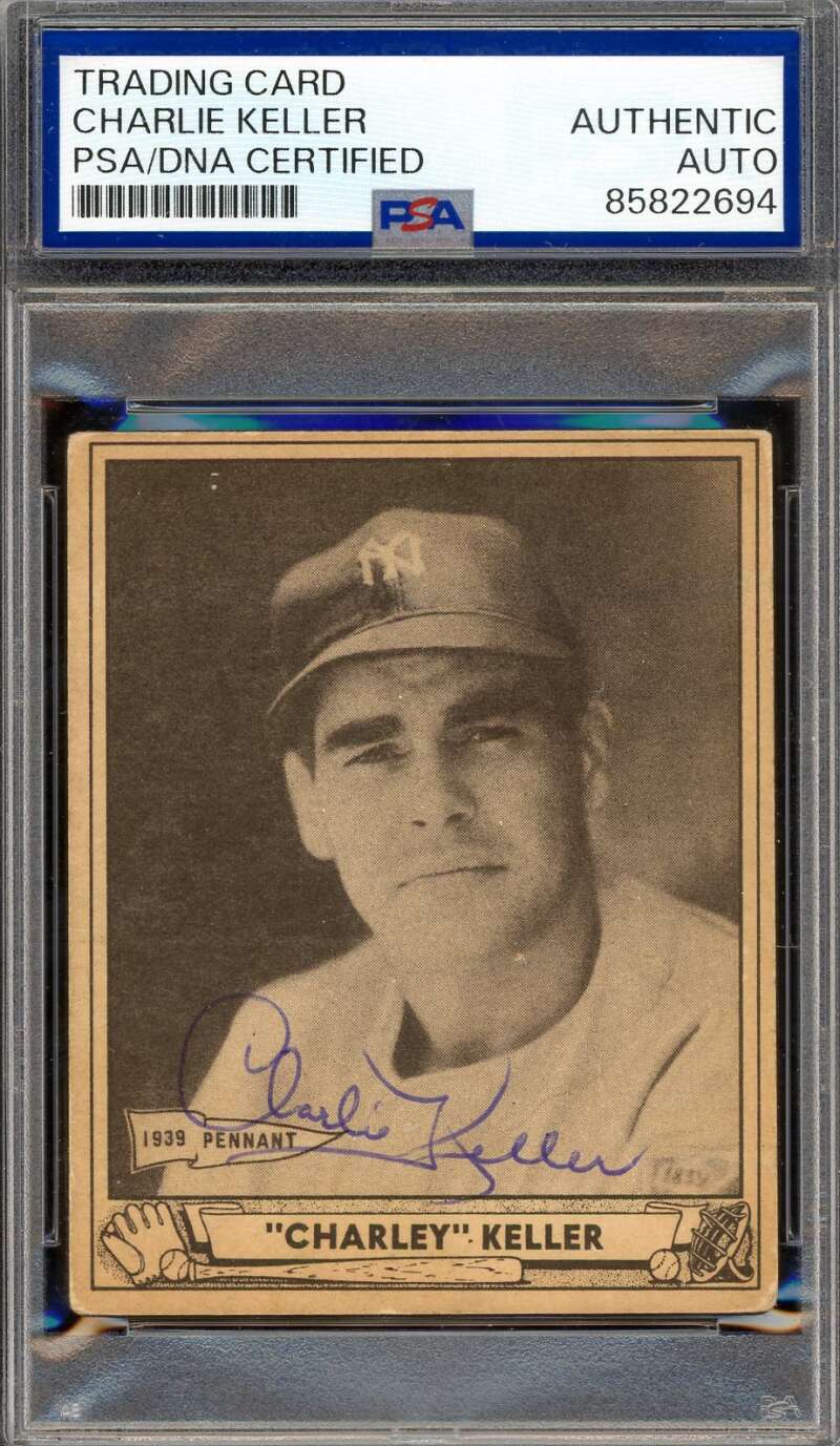 Charlie Keller PSA DNA Signed 1940 Play Ball Autograph