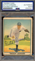 Dutch Leonard PSA DNA Signed 1941 Play Ball Autograph