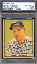 Tommy Henrich PSA DNA Signed 1941 Play Ball Autograph