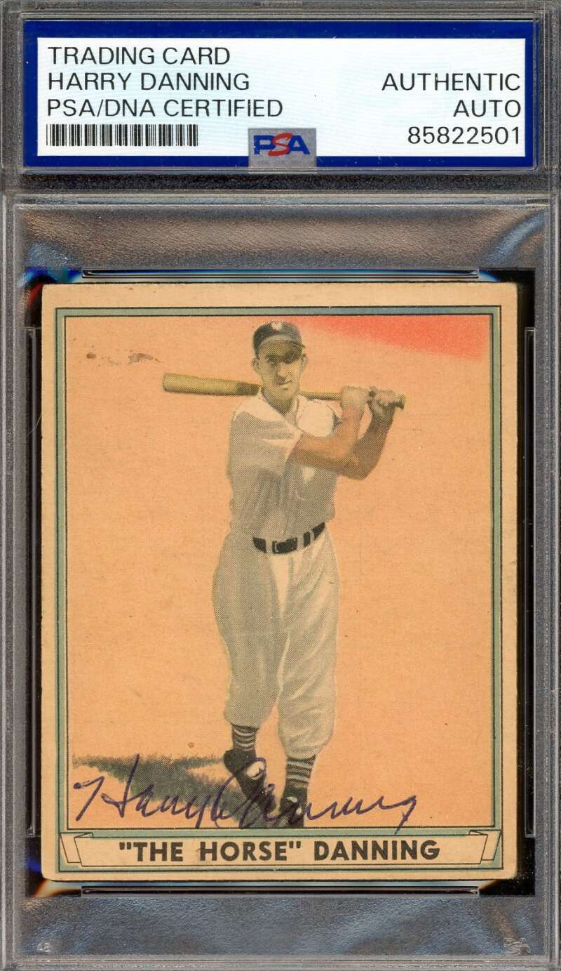 Harry Danning PSA DNA Signed 1941 Play Ball Autograph