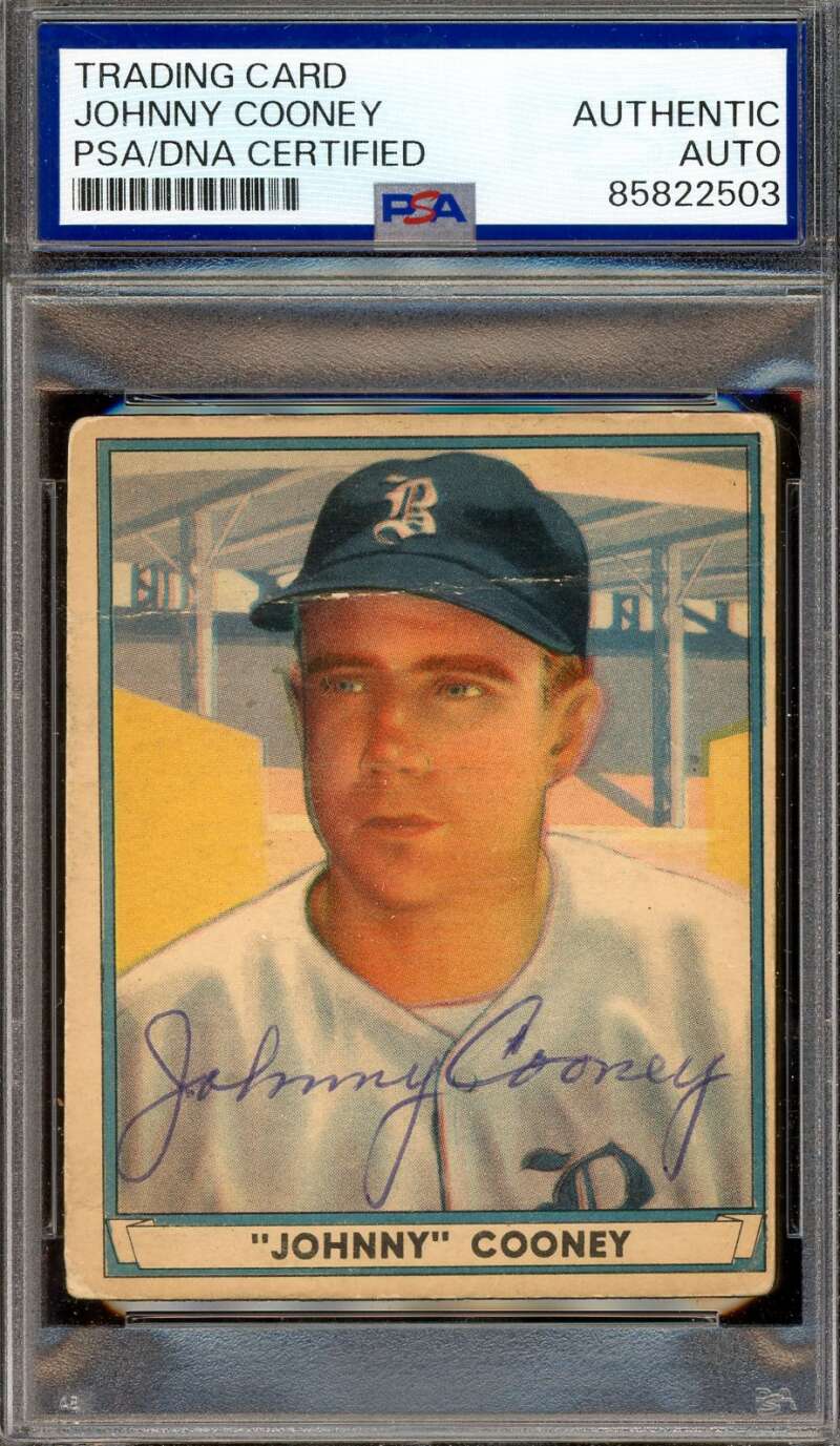Johnny Cooney PSA DNA Signed 1941 Play Ball Autograph