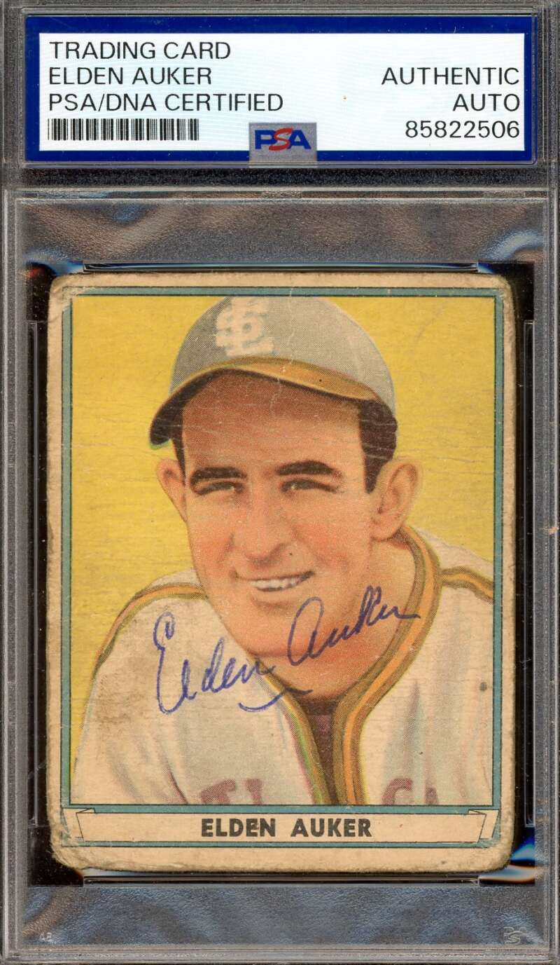 Elden Auker PSA DNA Signed 1941 Play Ball Autographed