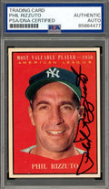 Phil Rizzuto PSA DNA Signed 1961 Topps Autograph Yankees