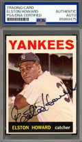 Elston Howard PSA DNA Vintage Signed 1964 Topps Autograph Yankees