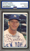 Mickey Mantle PSA DNA Signed 1982 Trading Card With Set Autograph Yankees