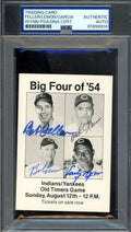 Feller Lemon Garcia Wynn PSA DNA Signed Rare Ohio Card Show Promo Autograph
