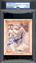 Lou Brock Cool Papa Bell PSA DNA Signed 1976 Cool Papa Comments Autograph