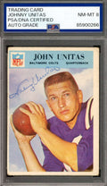 Johnny Unitas PSA DNA Vintage Signed 1966 Philadelphia Autograph Colts